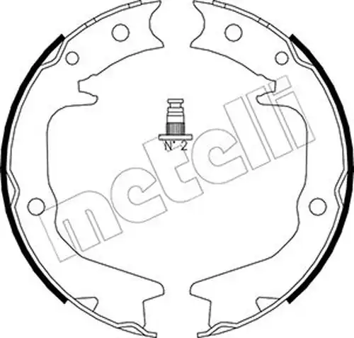 комплект спирачна челюст, ръчна спирачка METELLI 53-0265