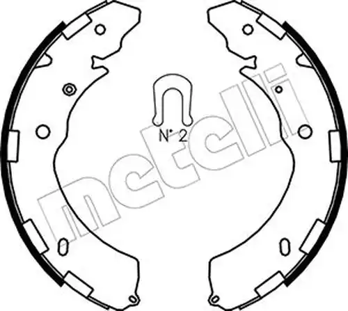 комплект спирачна челюст METELLI 53-0269