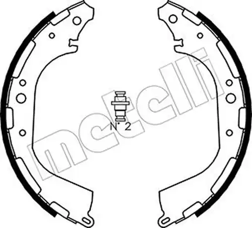 комплект спирачна челюст METELLI 53-0282