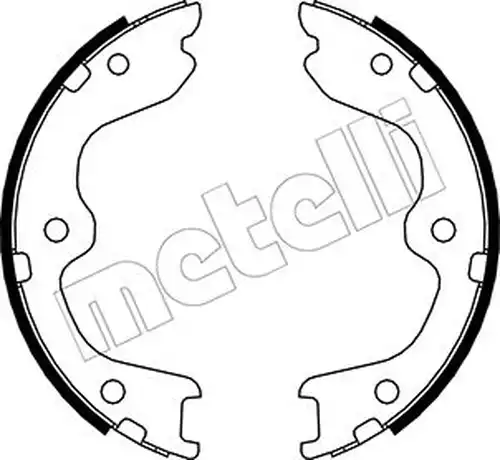 комплект спирачна челюст, ръчна спирачка METELLI 53-0294