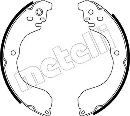 комплект спирачна челюст METELLI 53-0296