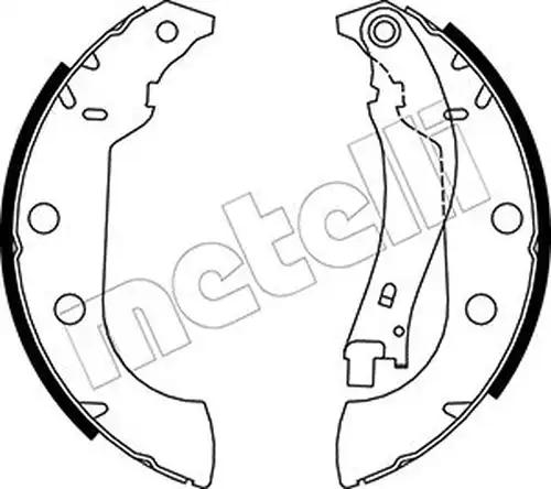 комплект спирачна челюст METELLI 53-0327