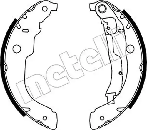 комплект спирачна челюст METELLI 53-0333