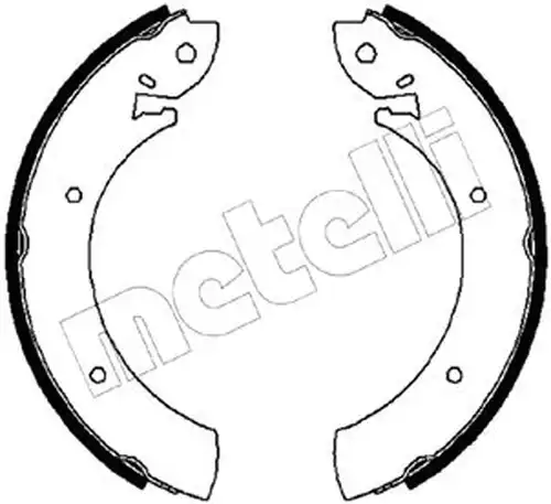 комплект спирачна челюст METELLI 53-0342