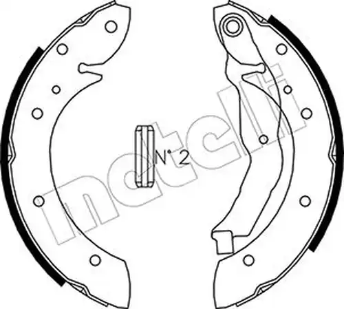 комплект спирачна челюст METELLI 53-0351