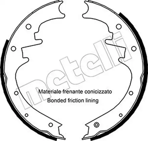 комплект спирачна челюст METELLI 53-0352