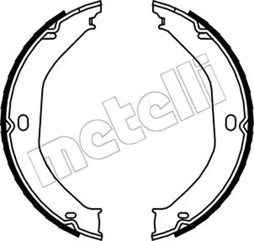 комплект спирачна челюст, ръчна спирачка METELLI 53-0360