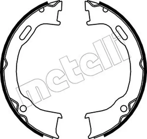 комплект спирачна челюст, ръчна спирачка METELLI 53-0364