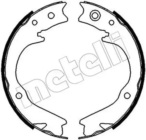 комплект спирачна челюст, ръчна спирачка METELLI 53-0388