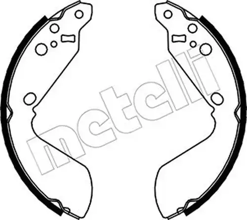 комплект спирачна челюст METELLI 53-0399