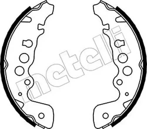 комплект спирачна челюст METELLI 53-0401