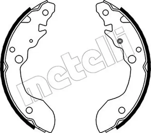 комплект спирачна челюст METELLI 53-0402