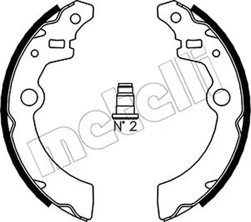 комплект спирачна челюст METELLI 53-0404