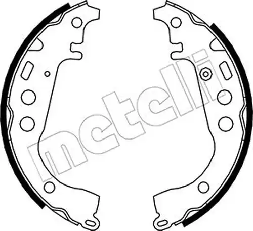 комплект спирачна челюст METELLI 53-0431