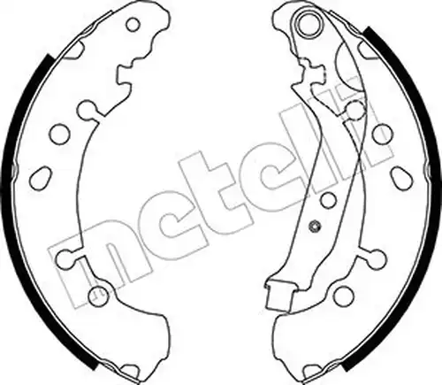 комплект спирачна челюст METELLI 53-0454