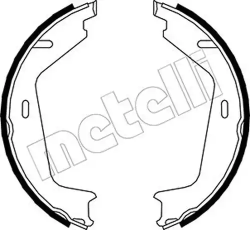 комплект спирачна челюст, ръчна спирачка METELLI 53-0479