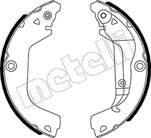 комплект спирачна челюст METELLI 53-0484