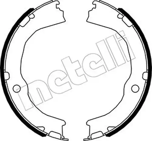 комплект спирачна челюст, ръчна спирачка METELLI 53-0485