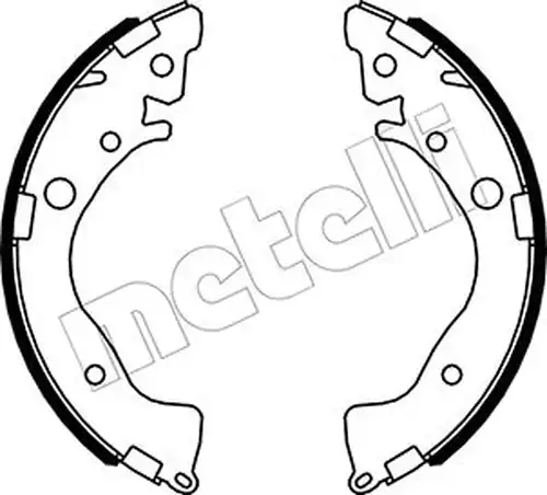 комплект спирачна челюст METELLI 53-0493