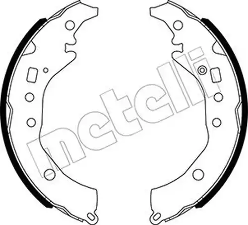 комплект спирачна челюст METELLI 53-0517