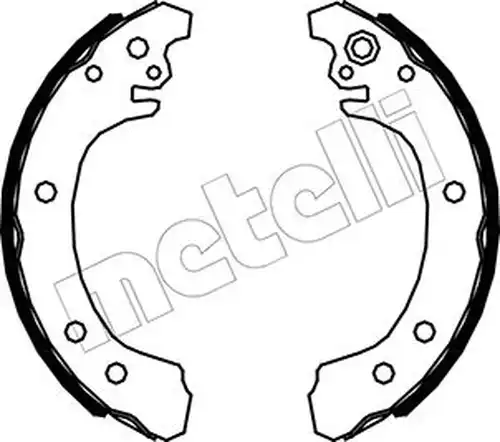 комплект спирачна челюст METELLI 53-0523