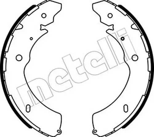 комплект спирачна челюст METELLI 53-0572