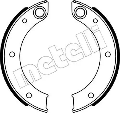 комплект спирачна челюст, ръчна спирачка METELLI 53-0620