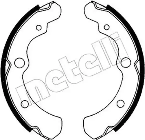 комплект спирачна челюст METELLI 53-0628