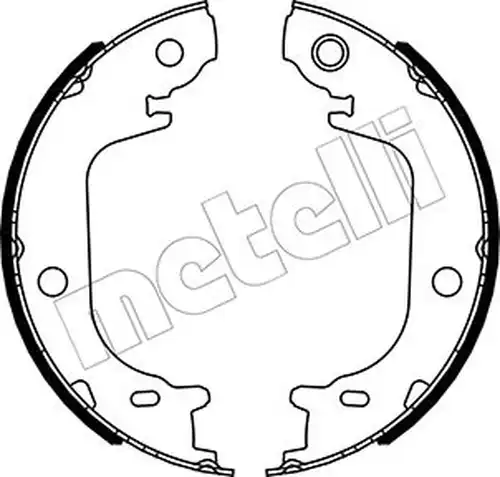 комплект спирачна челюст, ръчна спирачка METELLI 53-0644