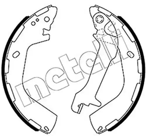 комплект спирачна челюст METELLI 53-0655