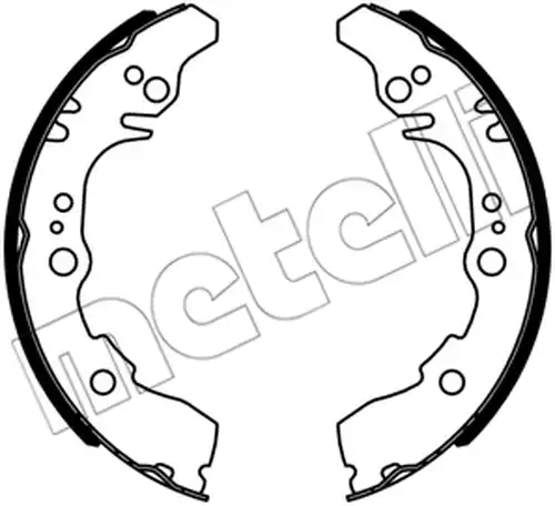 комплект спирачна челюст METELLI 53-0679