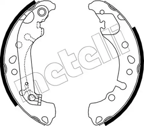 комплект спирачна челюст METELLI 53-0721