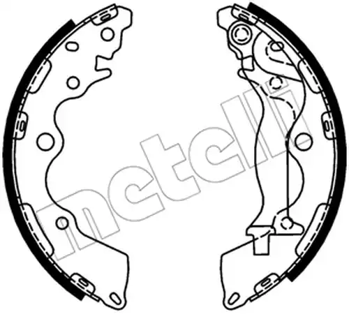комплект спирачна челюст METELLI 53-0739
