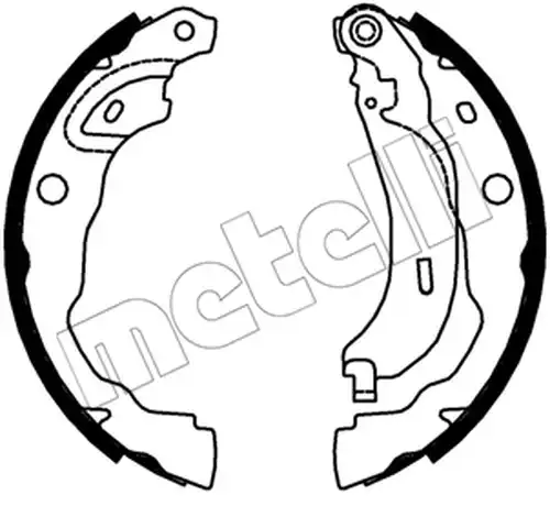 комплект спирачна челюст METELLI 53-0753