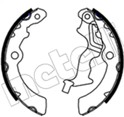 комплект спирачна челюст METELLI 53-0759