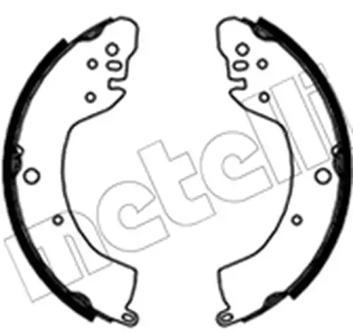 комплект спирачна челюст METELLI 53-0760