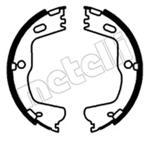 комплект спирачна челюст, ръчна спирачка METELLI 53-0763