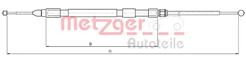 жило за ръчна спирачка METZGER 10.4158