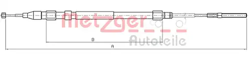 жило за ръчна спирачка METZGER 10.4266