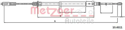 жило за ръчна спирачка METZGER 10.4611