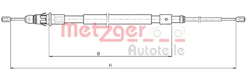 жило за ръчна спирачка METZGER 10.4717