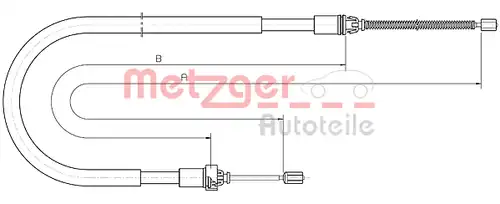 жило за ръчна спирачка METZGER 10.6033