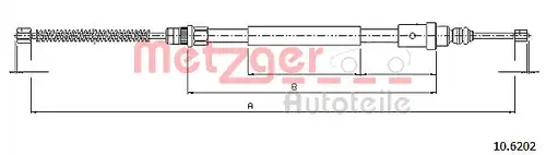 жило за ръчна спирачка METZGER 10.6202