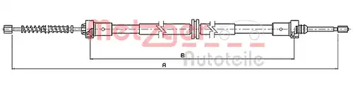 жило за ръчна спирачка METZGER 10.6547