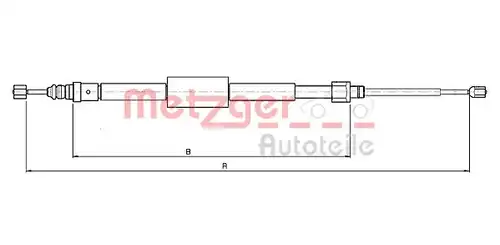 жило за ръчна спирачка METZGER 10.6689