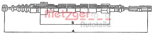 жило за ръчна спирачка METZGER 10.746