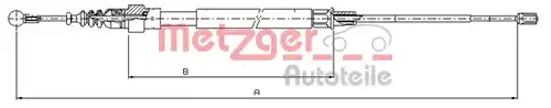 жило за ръчна спирачка METZGER 10.7509