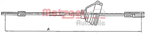 жило за ръчна спирачка METZGER 10.818