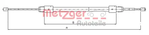 жило за ръчна спирачка METZGER 10.9323