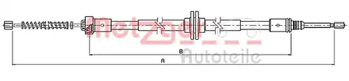 жило за ръчна спирачка METZGER 10.9339